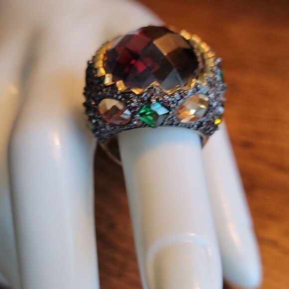 Cocktail ring Sz 7 - Picture 5 of 8